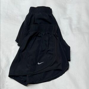 2 pairs of Nike Black Sports Shorts